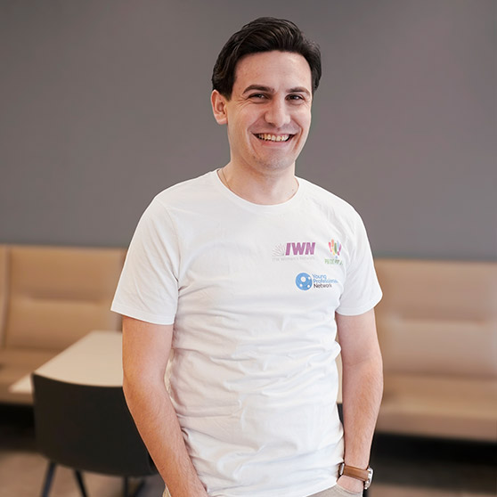 A person wearing a Pride shirt at a HOBART event – a symbol of diversity within the company.